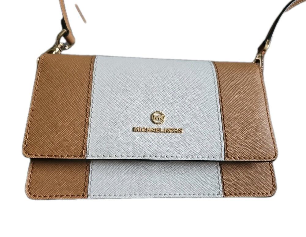 NWT Michael Kors Jet Set Charm Small Phone Crossbody Bag Beige